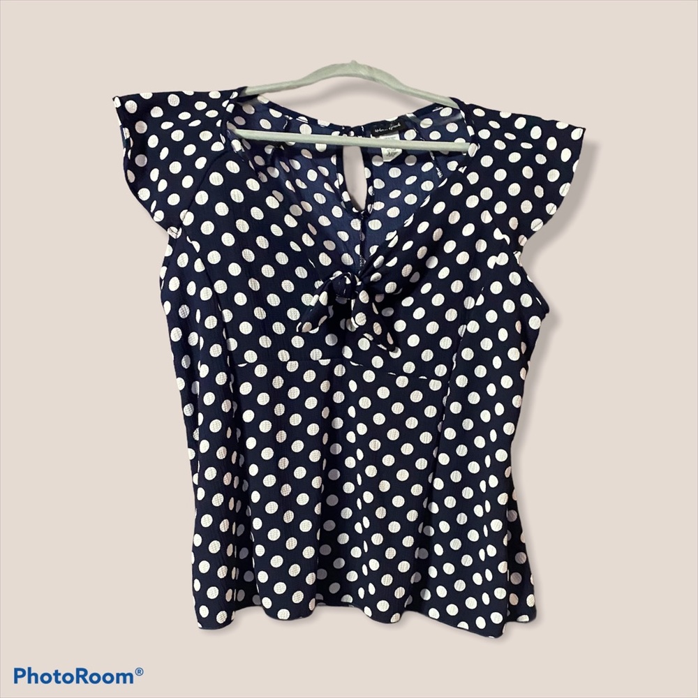 polka dot blouse